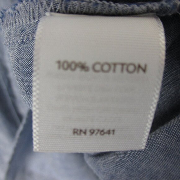 J Jill Blouse Pin Tuck Cotton Pleated Front Lightweight Size L Casual Career - Picture 5 of 6